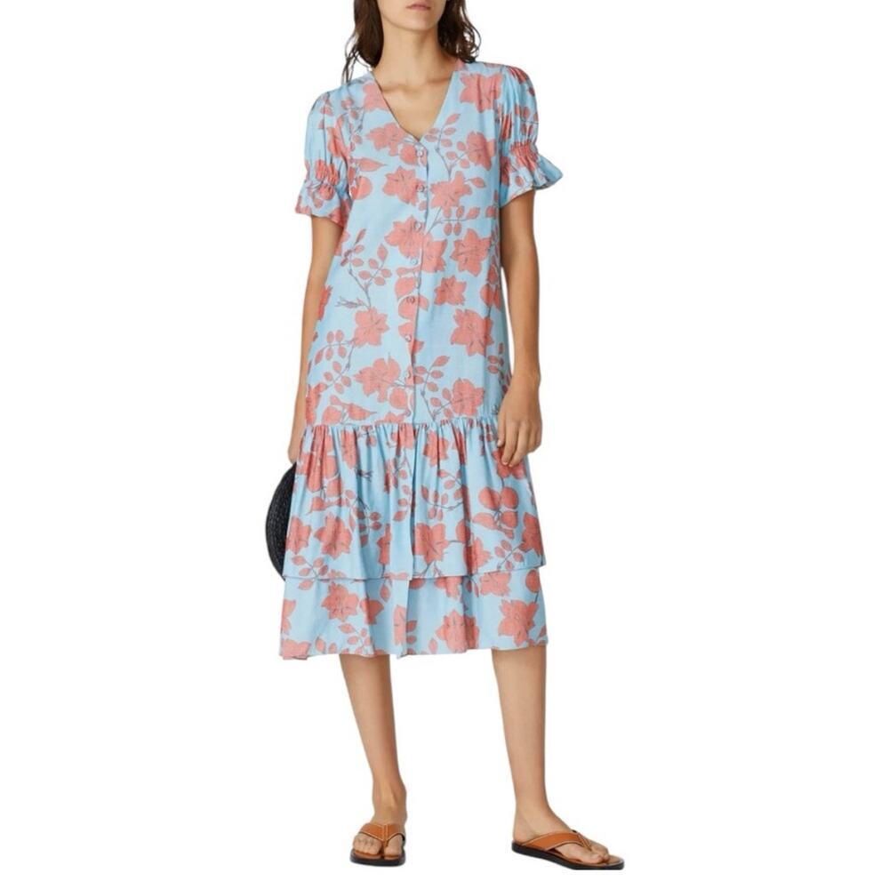 LoboRosa Botones Floral Dress Size Small